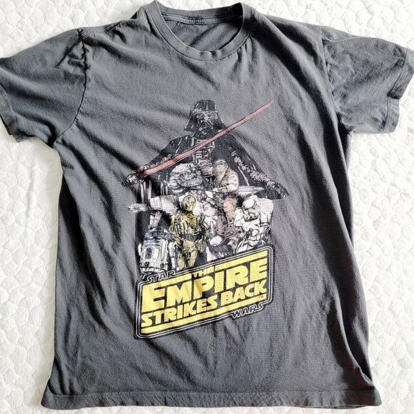 Star Wars retro tee shirt Empire Strikes Back Darth Vader medium top - Picture 1 of 5